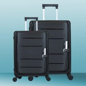 Heart Home Luggage Bag | Trolley Bags for Travel | Collapsible Luggage Bag | Travelling Bag | Trolley Bags for Suitcase | Lightweight Luggage Bag | 20B-24B Inch | Black