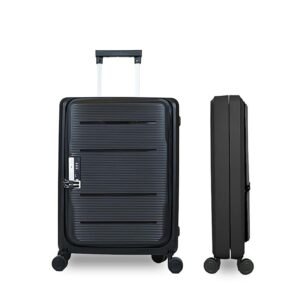 Heart Home Luggage Bag | Trolley Bags for Travel | Collapsible Luggage Bag | Travelling Bag | Trolley Bags for Suitcase | Lightweight Luggage Bag | 20 Inch | Black