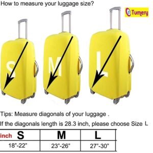 Luggage Cover Washable Dust Proof Anti-Scratch Polyester Blend Suitcase Protector Sutaible for VIP, Safari SKYBAG for Small Size Suitcase (Color 3, 56 CM)