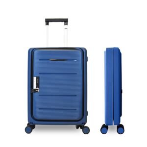 Heart Home Luggage Bag | Trolley Bags for Travel | Collapsible Luggage Bag | Travelling Bag | Trolley Bags for Suitcase | Lightweight Luggage Bag | 20 Inch | Navy Blue