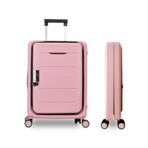 Heart Home Luggage Bag | Trolley Bags for Travel | Collapsible Luggage Bag | Travelling Bag | Trolley Bags for Suitcase | Lightweight Luggage Bag | 20 Inch | Rose Pink