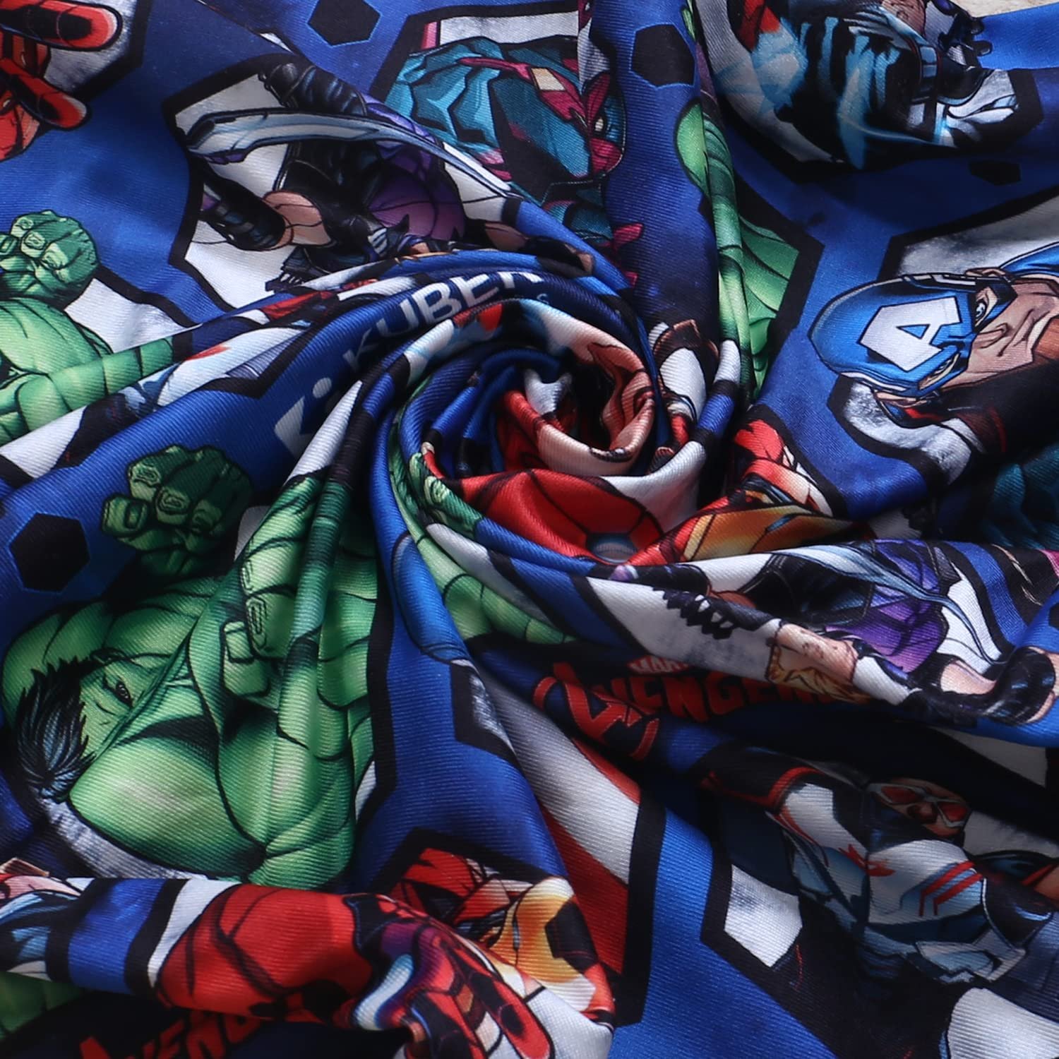 Heart Home Marvel Avengers Luggage Cover|Polyester Travel Suitcase Cover|Washable|Stretchable Suitcase Protector|22-26 Inch|Medium (Blue) - Image 6