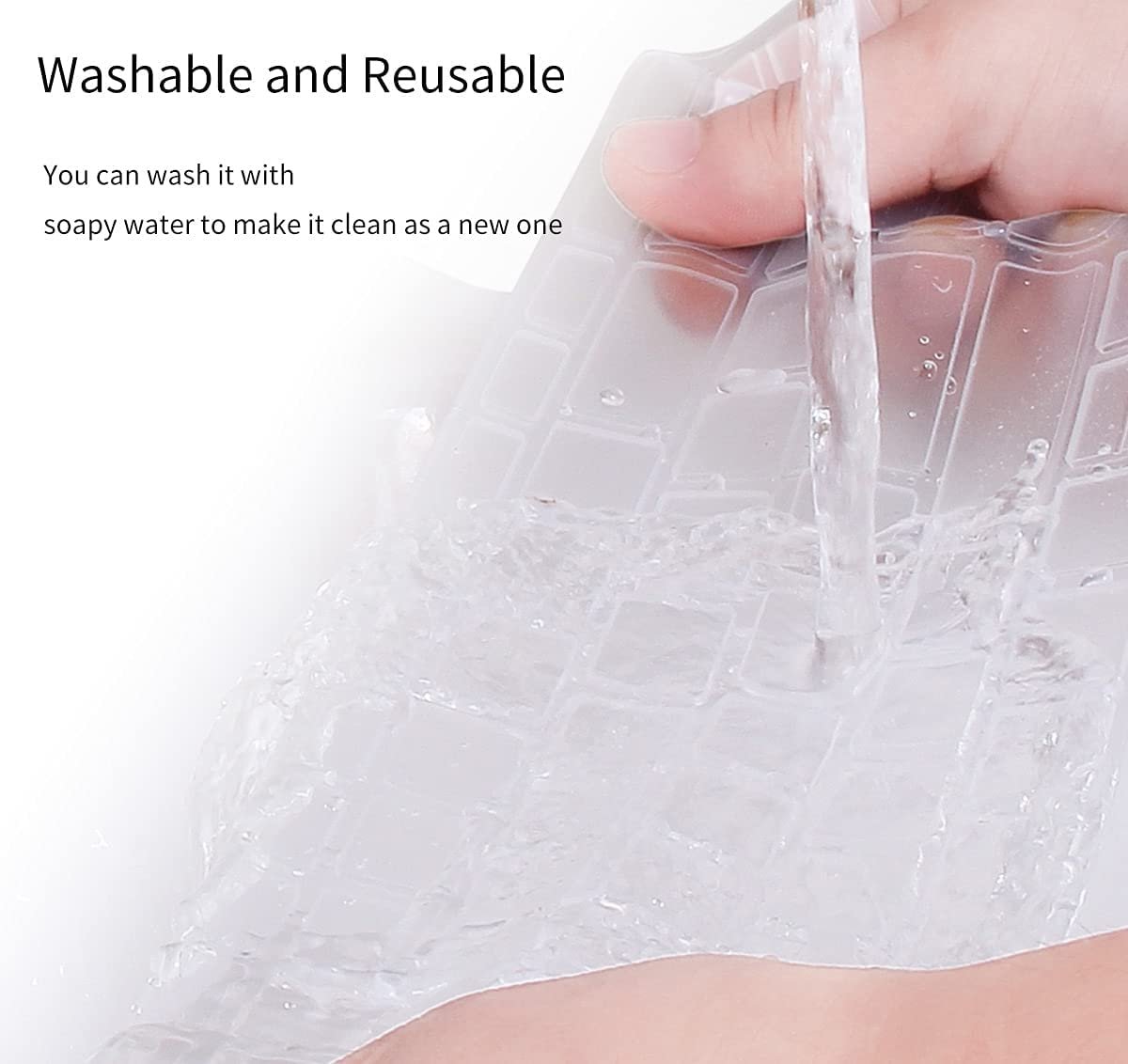 Keyboard Cover for Lenovo Flex/Ideapad 5 5i 14inch, Lenovo Silm 7 9 14inch, Yoga 5i 9i 14inch, IdeaPad Slim 5i 7i Pro, ThinkBook 14 G2 G3 Lenovo K14 Gen 1-Clear - Image 4