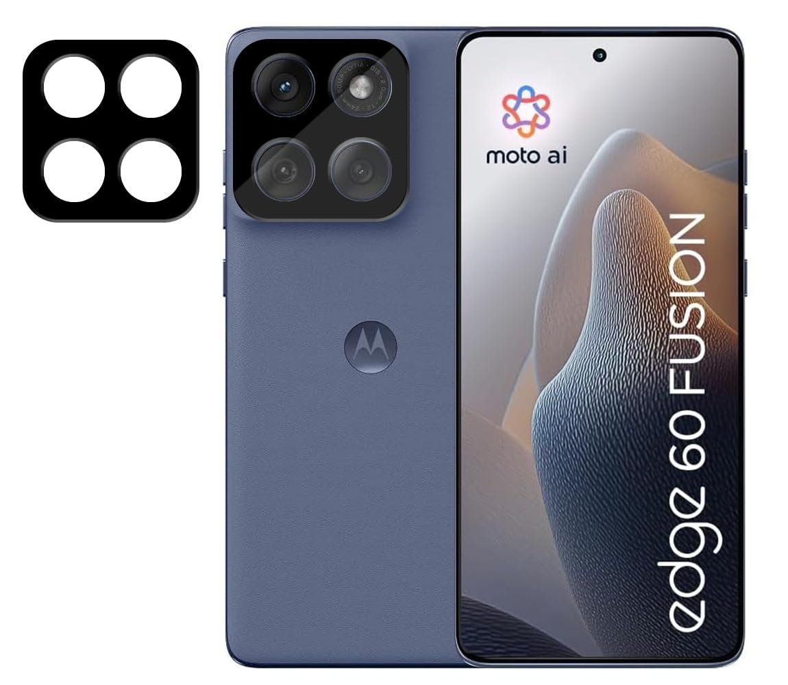 Pinaaki Enterprises Camera Lens Protector For Moto Edge 60 Fusion 5G (9H Hardness.Scratch Resistance) With Free Installation Kit