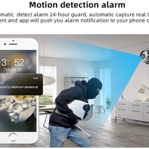 AUSHA® Security CCTV Camera for Home,1080P Smart Camera with Audio and Video,WiFi, Night Vision, Smart Motion Detection (C2 CCTV)