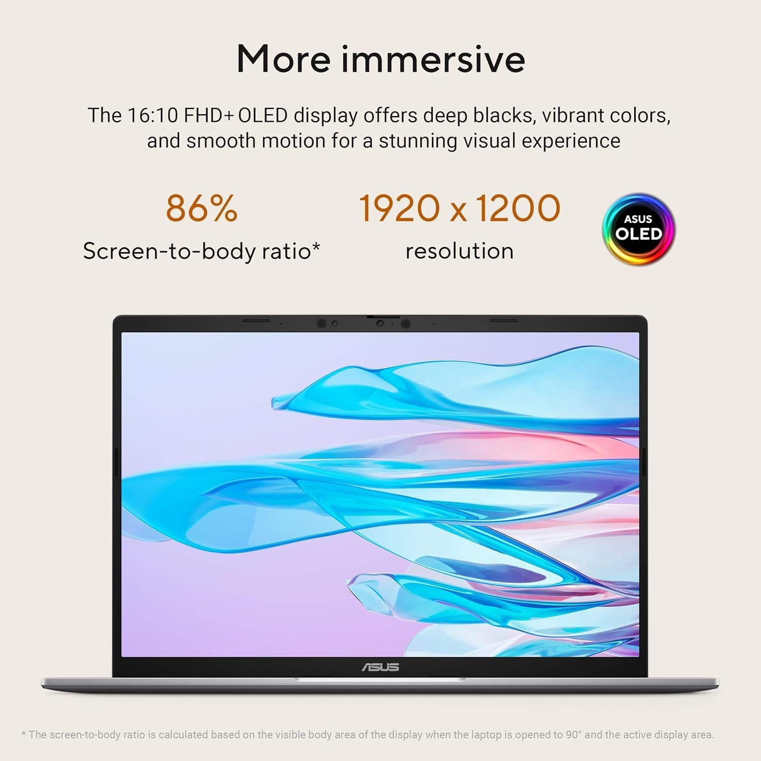 ASUS Vivobook S14, Smartchoice, AMD Ryzen AI 5 330, 16GB RAM, 512GB SSD,FHD+ 14", Win11, Office 2024,M365 Basic (1Year),Cool Silver, 1.4Kg, M3407KA-SF2501WS, 50 TOPS, Metallic Design Copilot AI Laptop - Image 7