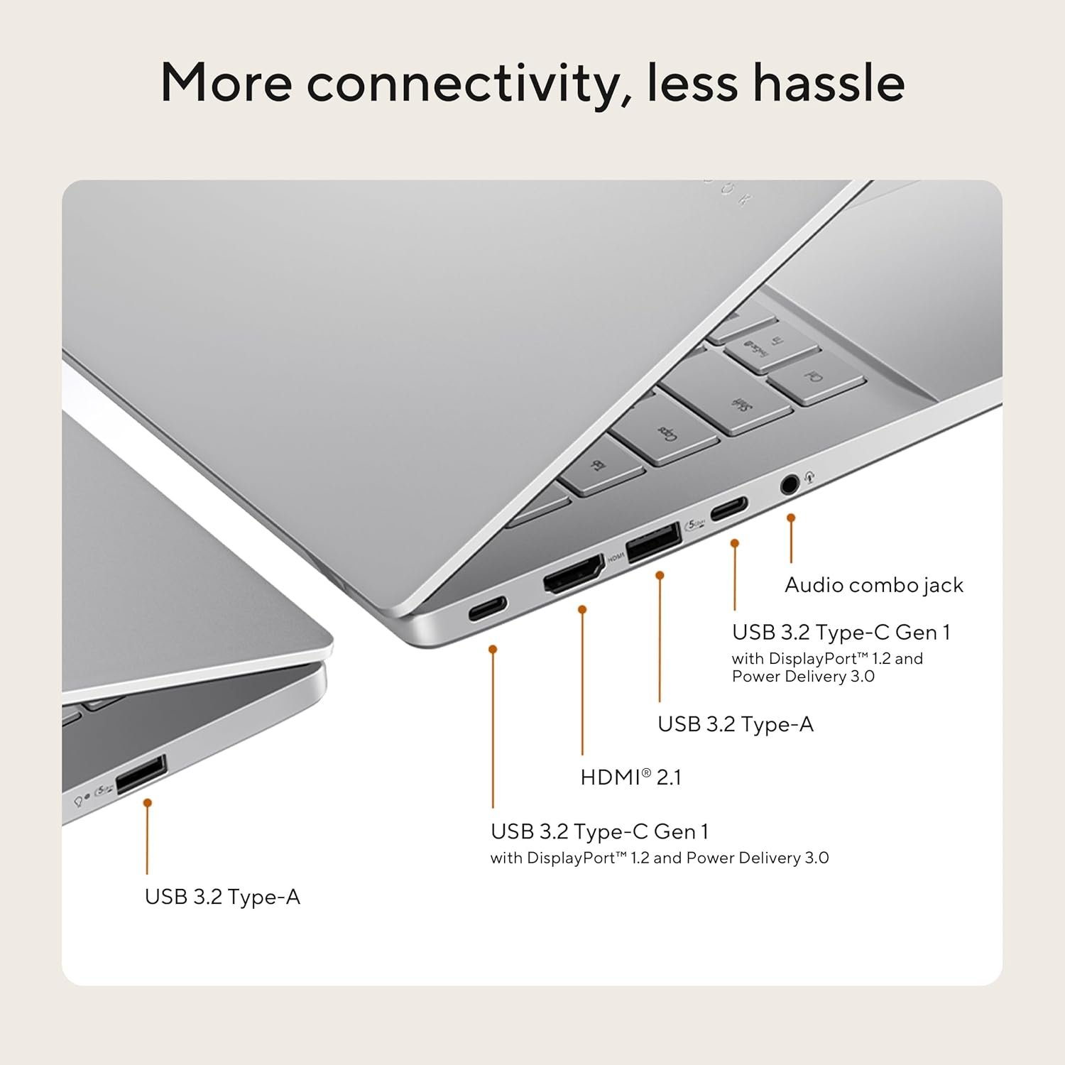 ASUS Vivobook S14, Smartchoice, AMD Ryzen AI 5 330, 16GB RAM, 512GB SSD,FHD+ 14", Win11, Office 2024,M365 Basic (1Year),Cool Silver, 1.4Kg, M3407KA-SF2501WS, 50 TOPS, Metallic Design Copilot AI Laptop - Image 11