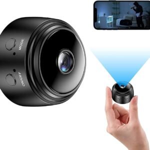 TECHNOVIEW High HD Focus Spy Magnet Camera Full HD Mini Live Stream Night Vision IP Wireless 1080P Audio Video Hidden Nanny Camera for Home Offices Security (Indoor Magnet Camera)