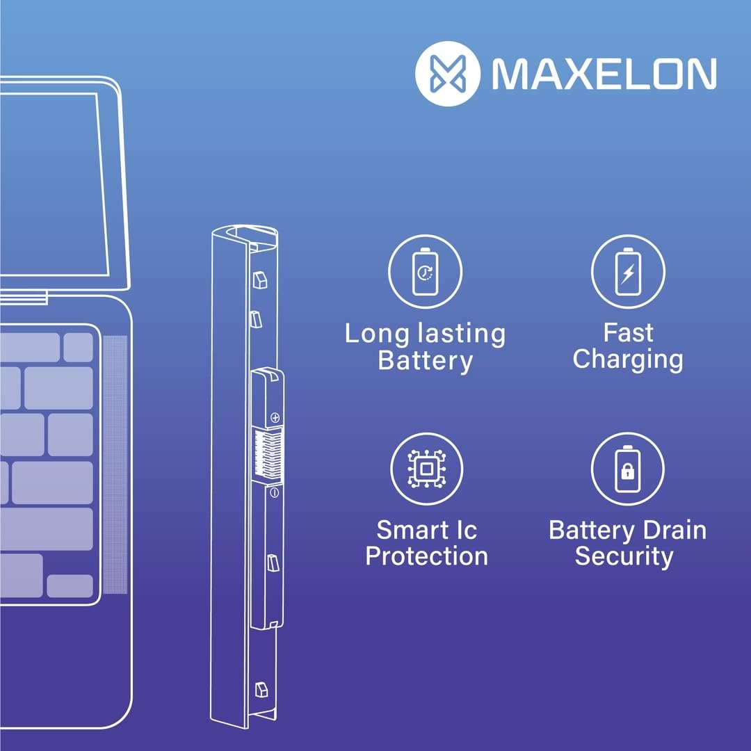 Maxelon BIS Certified Rechargeable Compatible Laptop Battery for Acer Aspire 4739 4739Z 4741 4741G 4741Z Battery- (Black) - Image 3