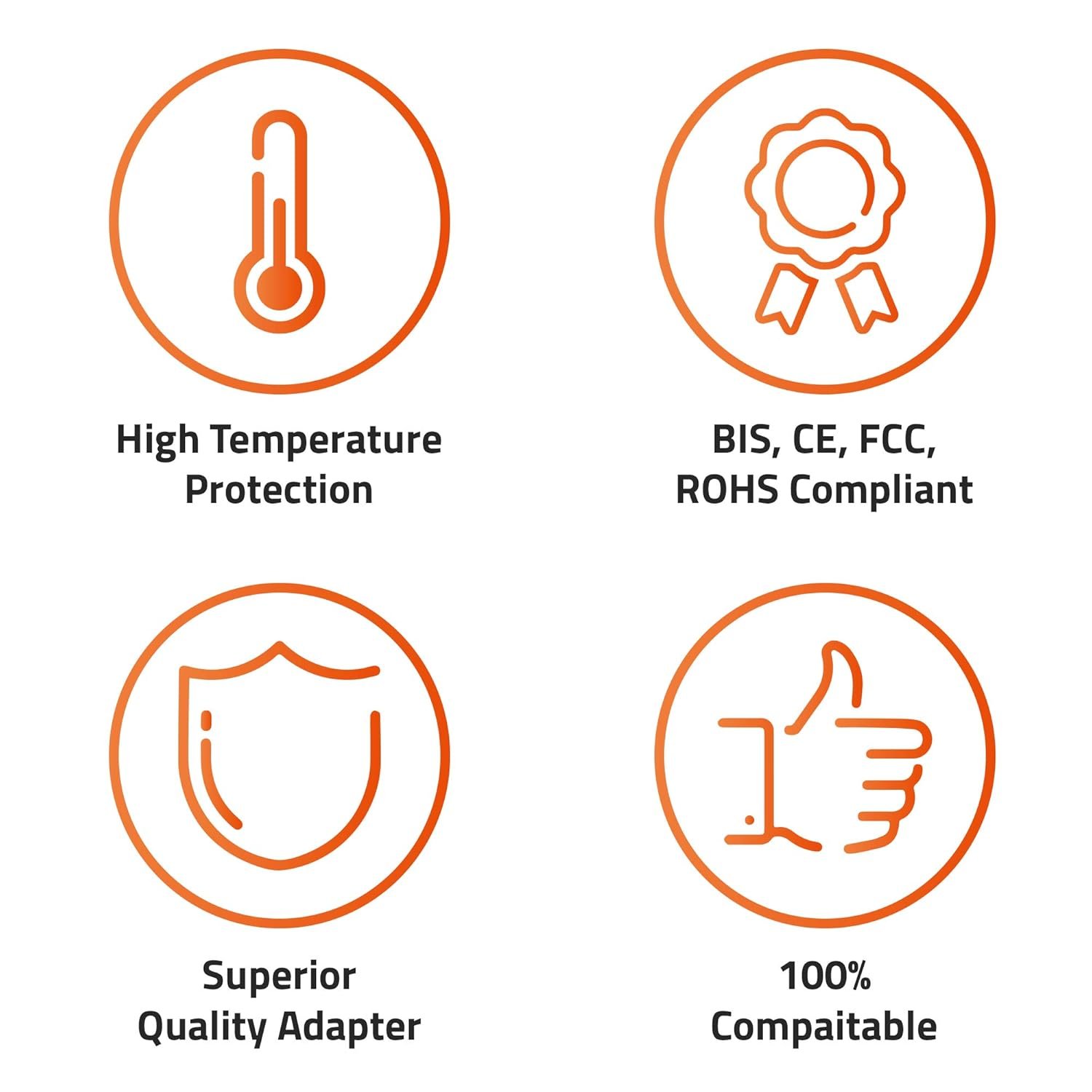 Artis AR0506 65Watt Laptop Charger/Adapter with Power Cord Compatible with Lenovo Laptops (20V/3.25A, 65Watt) (USB Pin) (BIS Certified) - Image 7