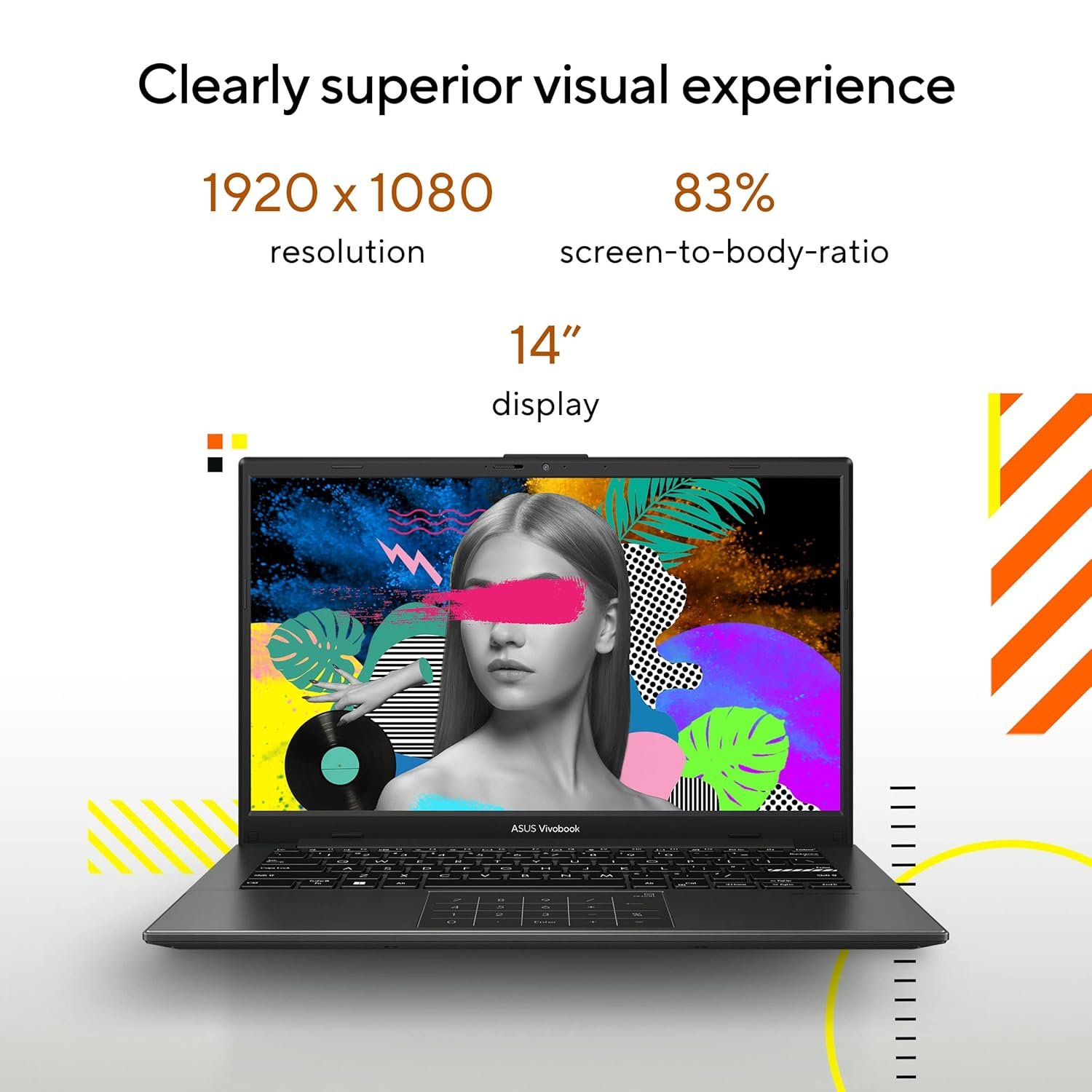 ASUS Vivobook Go 14 (2023), AMD Ryzen 3 7320U, 14-inch (35.56 cm) FHD, Thin & Light Laptop (8GB/512GB SSD/Windows 11/Office 2021/Alexa Built-in/Mixed Black/1.38 kg), E1404FA-NK322WS - Image 4