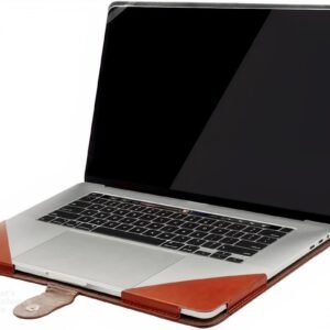 Flausen Original PU Leather Folio Case Laptop Cover for Lenovo Yoga 6 AJB Ryzen 7 5700U 13.3 Inches 2-in-1, 82Nd00Dnin, Brown (JB-30EBR)