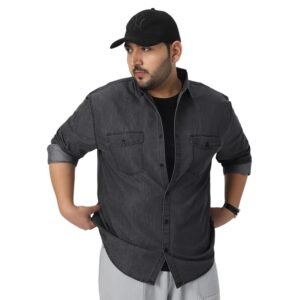 Urbano Plus Men’s Full Sleeve Regular Fit Casual Denim Shirt