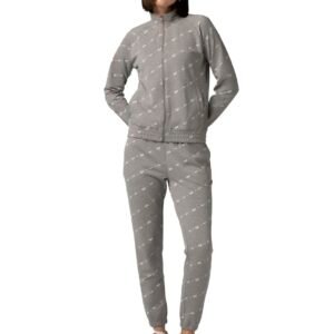 FYLTR Women’s Stand Collar Sweatshirt & Jogger Terry Cotton Blend Co-ord Set – Full Zipper | Utility Pockets |Rib Hem & Cuff | Tracksuit for Women | Winter Co-ord Set for Women