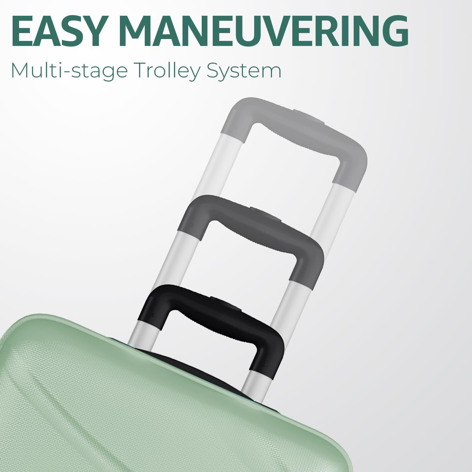 Safari Large Persia 8 Wheels 77cm Checkin Trolley Bag Hard case Polycarbonate 360 Degree Wheeling System Luggage, Travel Bag, Suitcase for Travel, Trolley Bags for Travel, Jade Green - Image 5