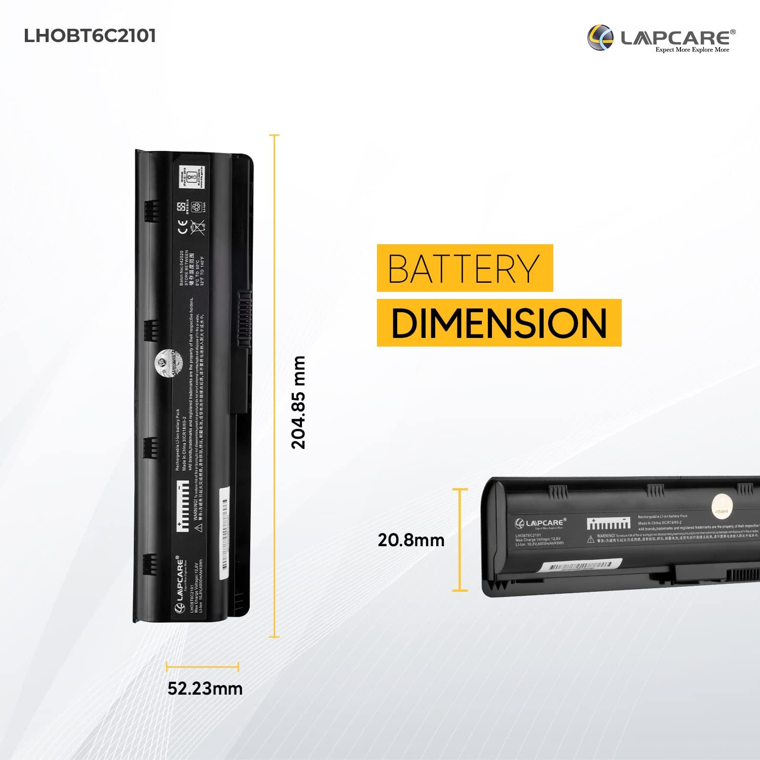 Lapcare CQ42 6-Cell Battery for HP Laptops - Image 2