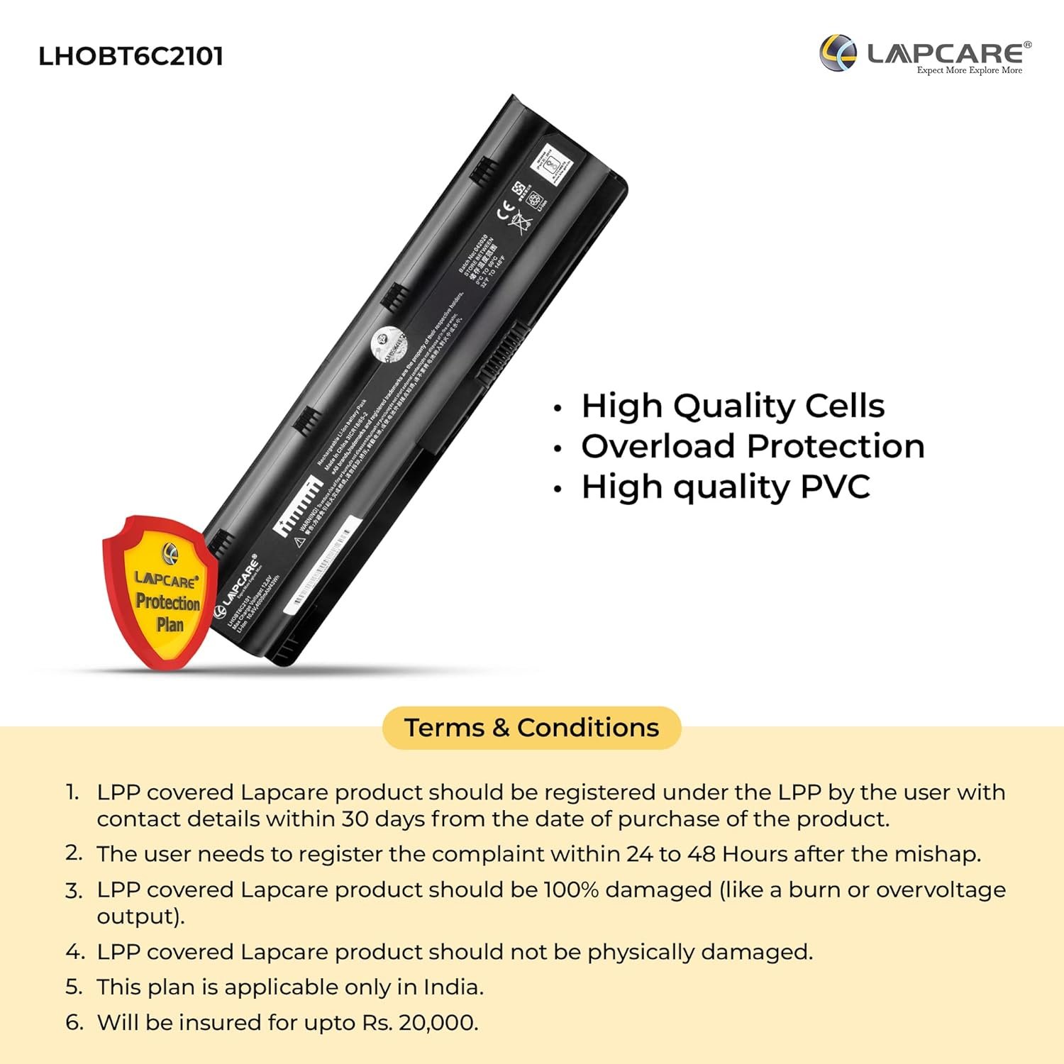 Lapcare CQ42 6-Cell Battery for HP Laptops - Image 4