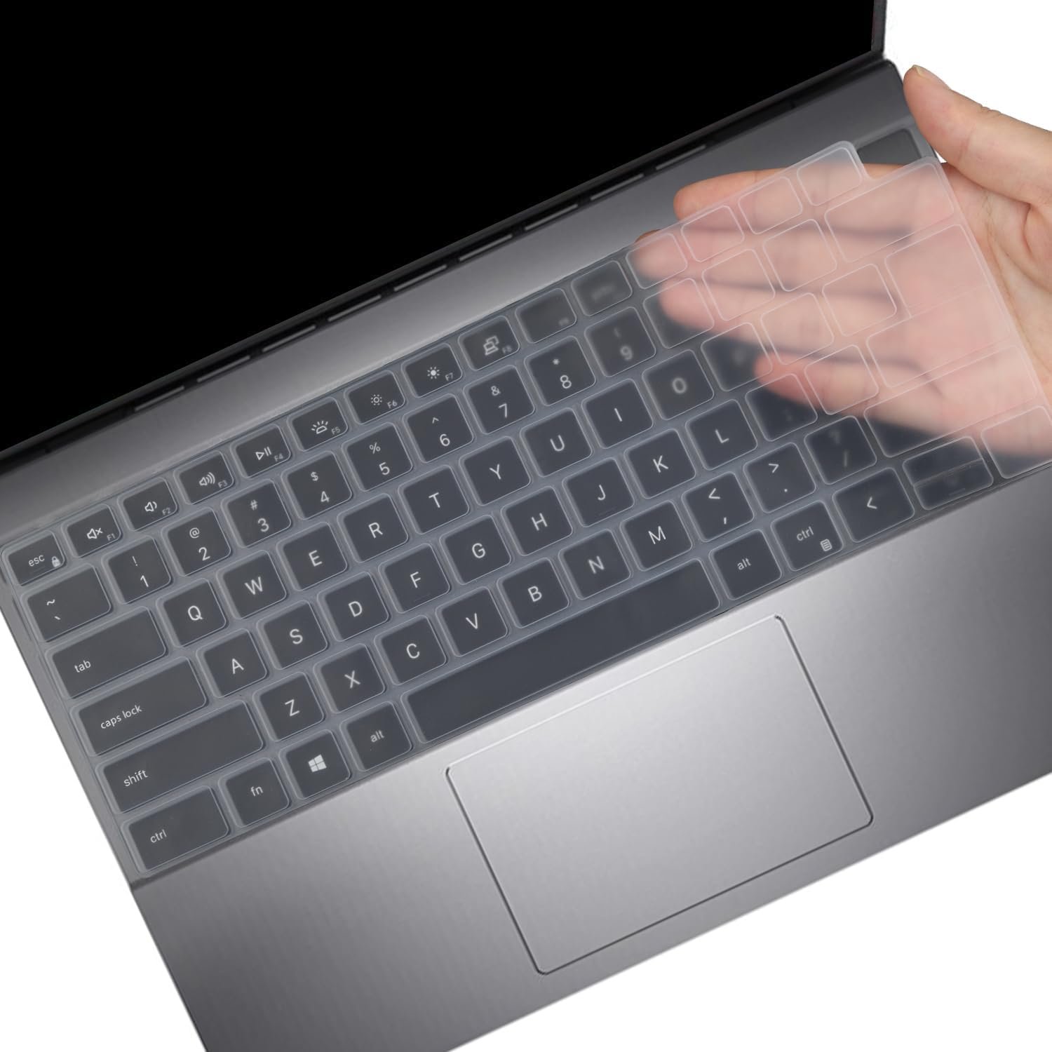 Saco Laptop Keyboard Cover Compatible for Dell inspiron 14 (5430 5435 7420 7430) & Dell Vostro 14 (3420 3425 3435 5320) 14inch Laptops (Transparent) - Image 3