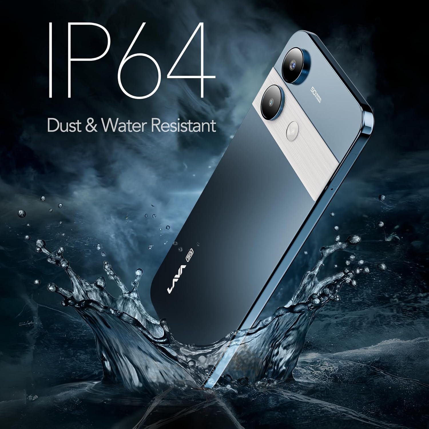 Lava Storm Play 5G (Dune Titanium, 8+8*GB RAM, 256 GB Storage)|India's First MT D7060 Processor with 525k Antutu |50 MP AI Camera | 6.75" HD+ Display| 5000 mAh Battery |IP64 Dust & Water Proof - Image 4