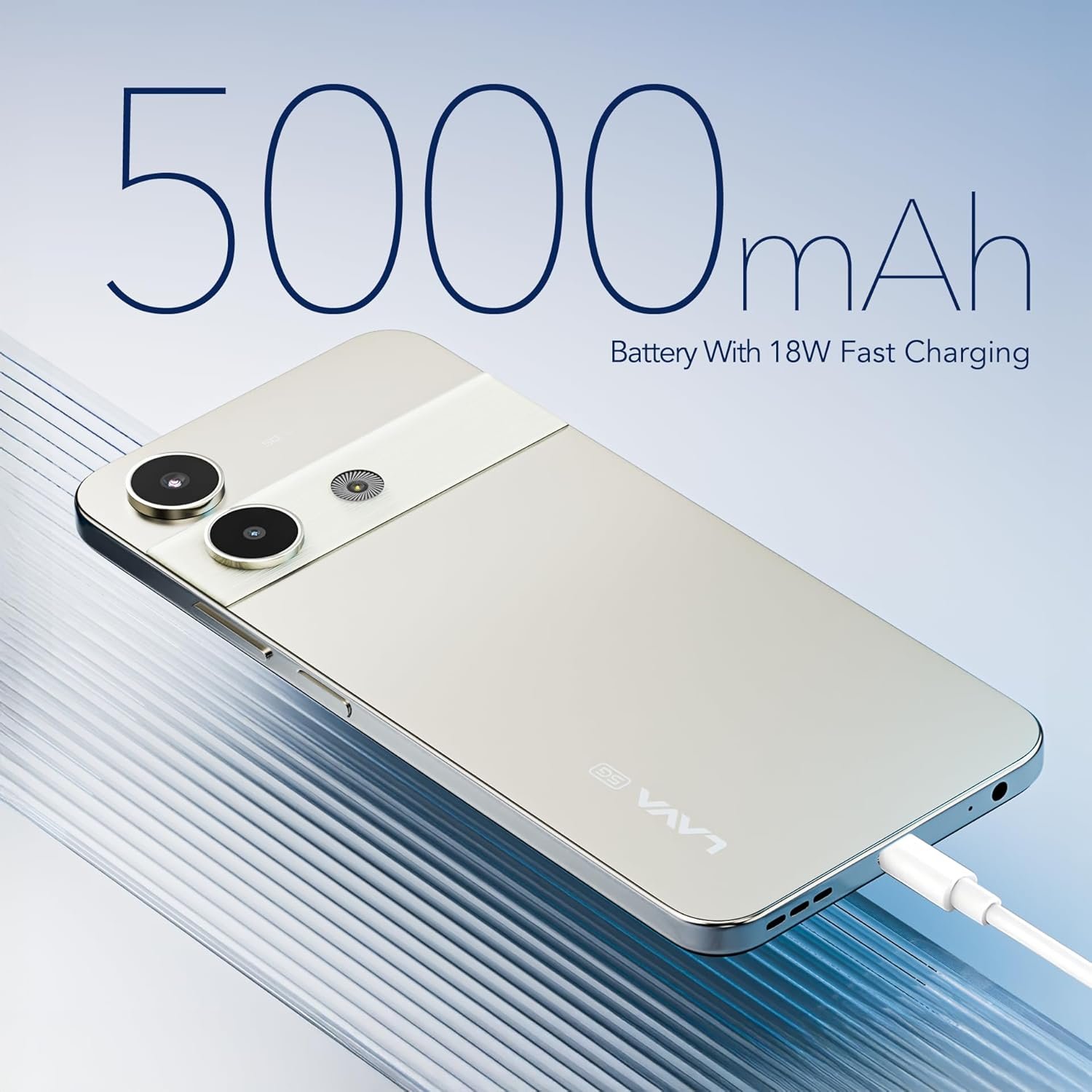 Lava Storm Play 5G (Dune Titanium, 8+8*GB RAM, 256 GB Storage)|India's First MT D7060 Processor with 525k Antutu |50 MP AI Camera | 6.75" HD+ Display| 5000 mAh Battery |IP64 Dust & Water Proof - Image 6