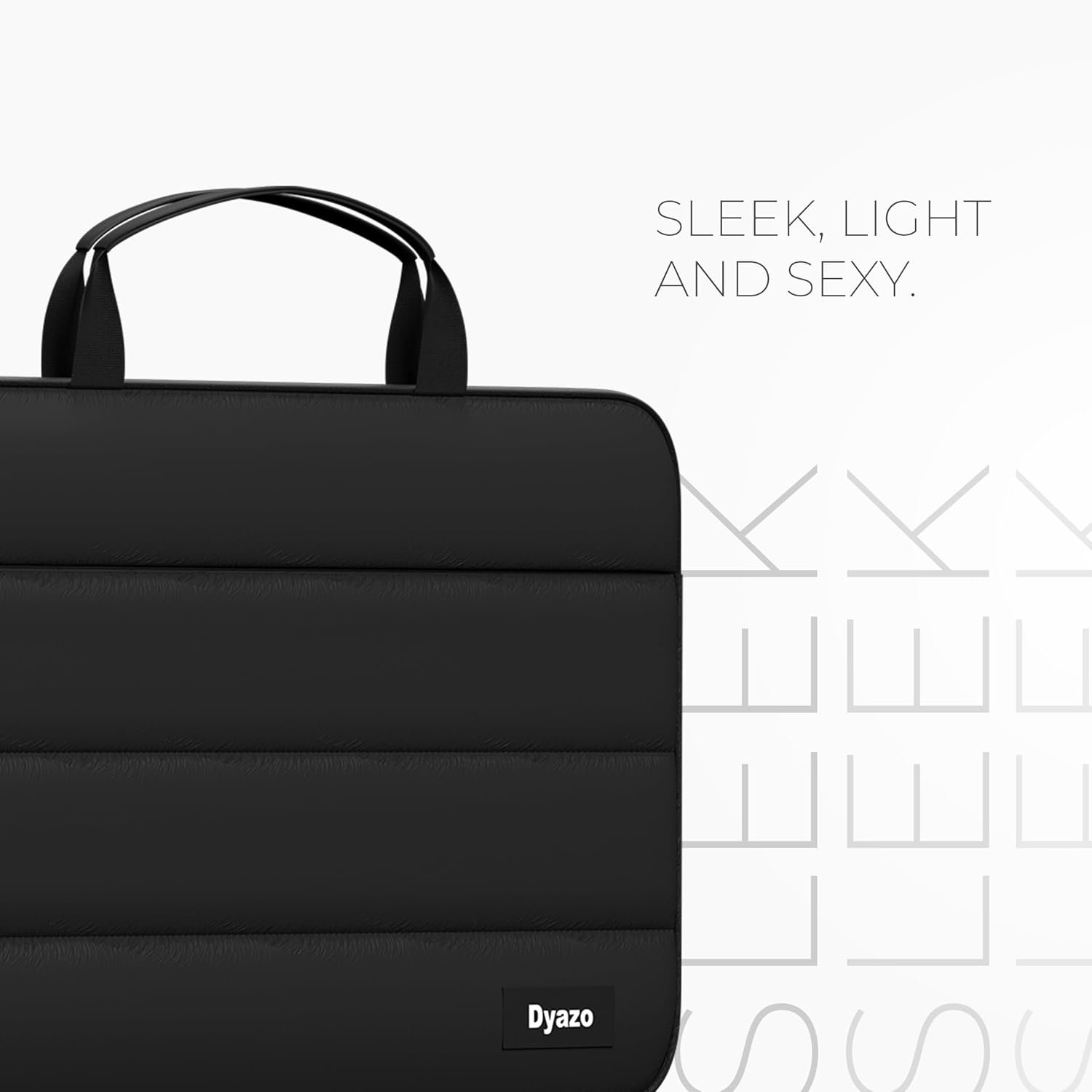 Dyazo 15.6 Inch Fluffy Laptop Sleeve | Soft Padded Protection | Water Resistant & Lightweight Laptop Sleeve Case Compatible for MacBook, Dell, HP, Lenovo, Acer, Asus and Other Notebook (Black) - Image 2