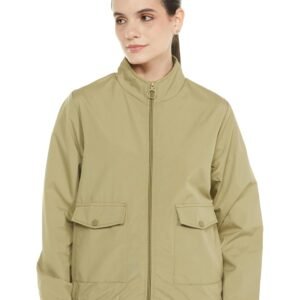 Qube By Fort Collins Women’s Polyester Windcheater Standard Length Jacket