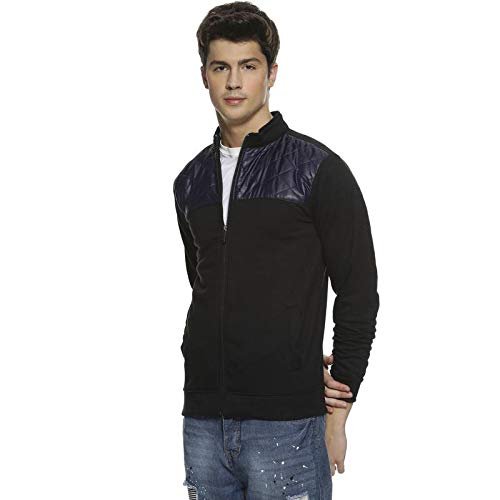 Campus Sutra Full Sleeve Cotton Front Zip Open Casual Jacket - for Men - Image 2
