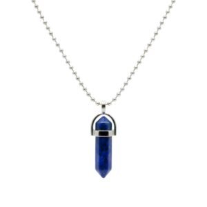 Anti-Tarnish Pencil Crystal Pendant Necklace for Men & Women, Stylish, Aesthetic Fashion Jewellery for Gifting