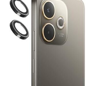 MOBIKTC【3 Pack Camera Lens Protector for Oppo A5 Pro 5G Tempered Glass Metal Camera Rings//Anti-Scratch/Case Friendly [Black]
