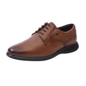 Monte Carlo Mens Solid Lace Up Genuine Leather Derby Shoes
