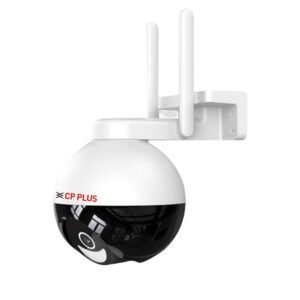 (Refurbished) CP PLUS 4MP Outdoor Wi-Fi CCTV Camera | 360° Pan & Tilt | Full-Color Night Vision | Human Detection | Motion Tracking | Built-in Siren | CTC Cyber Secure Tech | Alexa & OK Google | CP-Z43Q