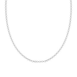 Clara Pure 925 Sterling Silver Cable Men Chain Necklace in 24 inches | Gift for Men and Boys| With Certificate of Authenticity and 925 Stamp