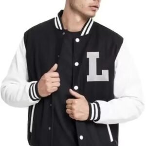 Men’s varsity jacket for winter wear full sleeves casual jacket letterman cotton fleece