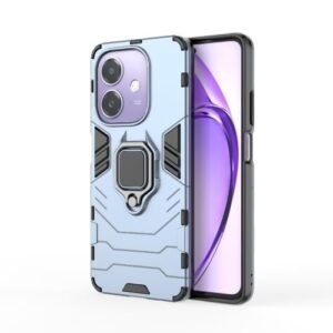 OneLike 360° Rugged Armor Shockproof Slim Drop Full Body Protection Robot Ring Phone Back Cover for Oppo A5 Pro 5G – Blue