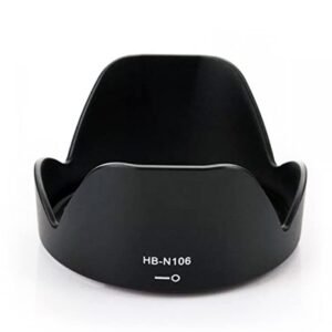 Hanumex® HB-N106 Bayonet Lens Hood for Nikon 18-55mm AF-P & 18-55mm f/3.5-5.6G VR AF-P DX Lens, 55mm Thread, in Sleek Black – Improve Your Photography with This Protective Lens Hood