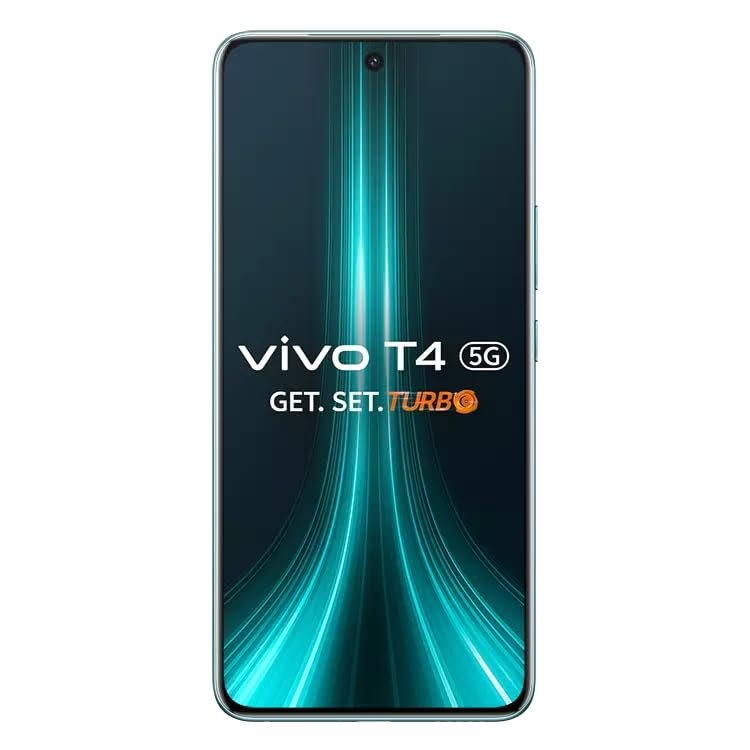 vivo T4 5G (Emerald Blaze, 12GB RAM+256GB Storage)| Snapdragon 7s Gen 3 | 120Hz Quad-Curved AMOLED | 7300mAh+90W Fast Charge | 50MP Sony OIS Camera | Military Grade Build | AI Photo Enhance | AI Erase