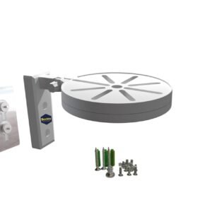 Pvc Cctv Camera Wall & Ceiling Mounting Bracket, Strong Adhesive Direct Sticking Drill Free, For Indoor & Outdoor Use (1080p,Pack Of 1 Set)