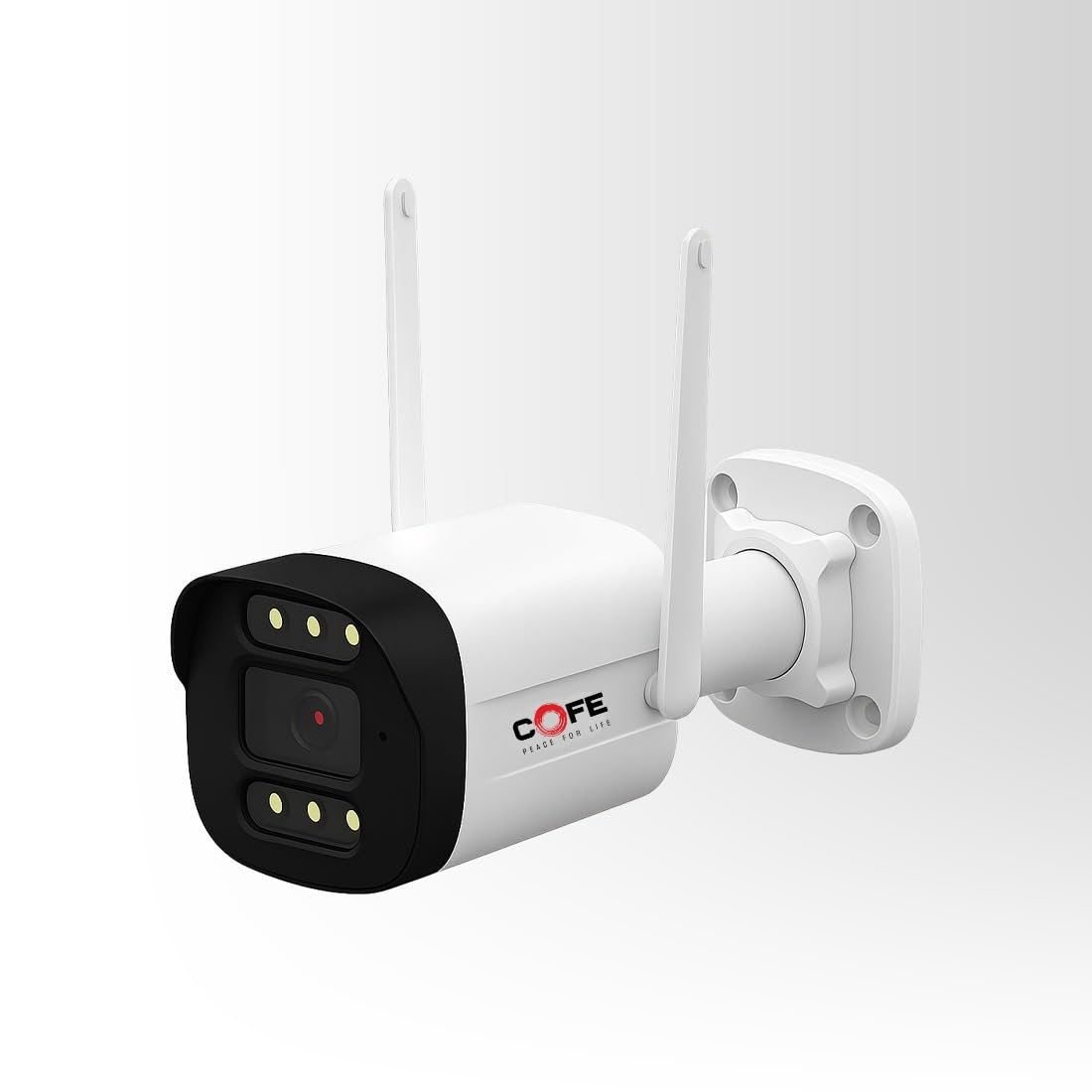 COFE CF-4G-BP07 3MP 4G Outdoor Security Camera | Human & Motion Detection | Dual Light | Full-Color Night Vision | IP66 Waterproof | 128GB SD Card & Cloud Storage | Wireless CCTV for Home & Office