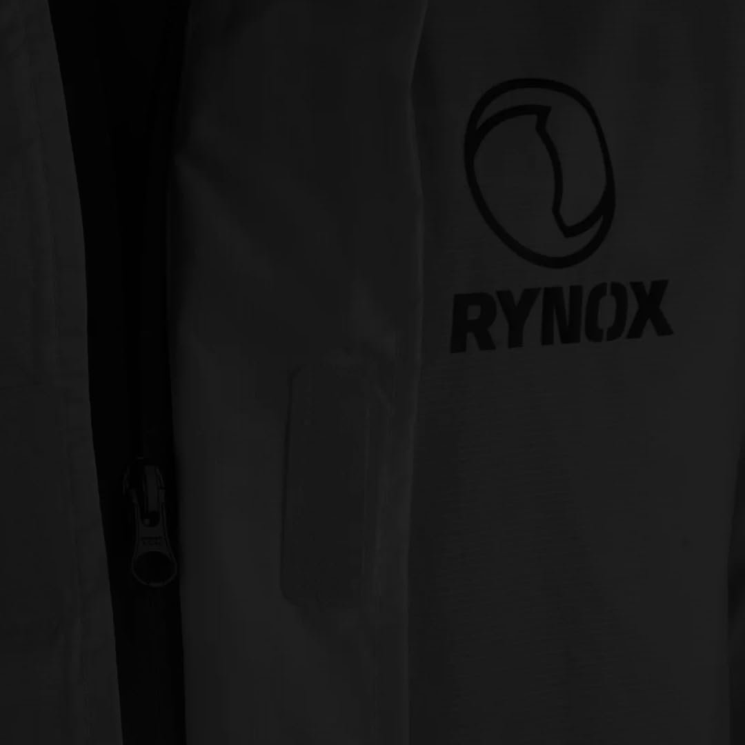 Rynox Unisex Adult H2Go Pro 3 Rain Standard Length Jacket I 15000mm Waterproof Nylon Shell | Motorcycle Riding Rain Jacket | Heat Sealed Seams | Drycore WR Zippers - Black, 4XL - Image 5