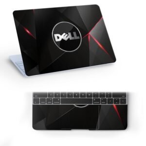 DL717 Top+Wrist Pad Vinyl Laptop Skin/Sticker/Cover for 14 Inches Laptops Laminated-Removable-HD Quality Compatible for Dell (13.8x9.6 Inches)