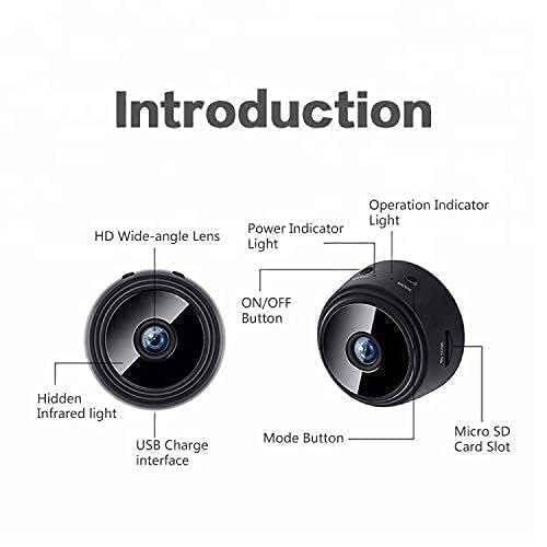 New WiFi Spy Camera Hidden for Home Outdoor High HD Focus Spy Magnet Mini Live Stream Night Vision Wireless 1080P Audio Video Hidden Indoor Nanny Camera for Home Offices Security - Image 3