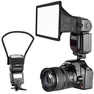 SHOPEE Camera Speedlite Flash Softbox and Reflector Diffuser Kit for DSLR Cameras Flashes