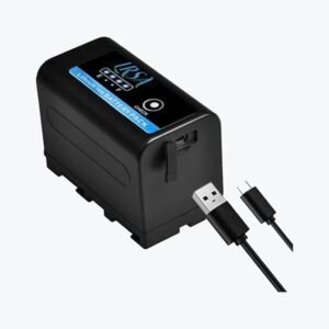 F770 USB Ultra High Capacity NP-F770 Lithium-Ion (28800MAH) Battery – Rechargeable Replacement for Sony NP-F770 Battery with USB Use only LED Light- LRSA