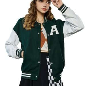 Regular Fit Versity Jacket for Woman