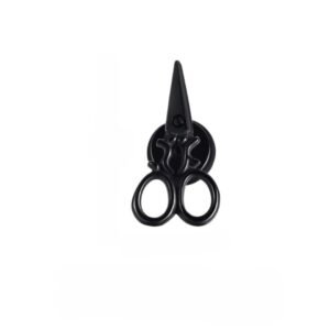 THE MEN THING SCISSORS STUDS BLACK – Pure Titanium Steel Piercing Ear Earrings for Men & Boys