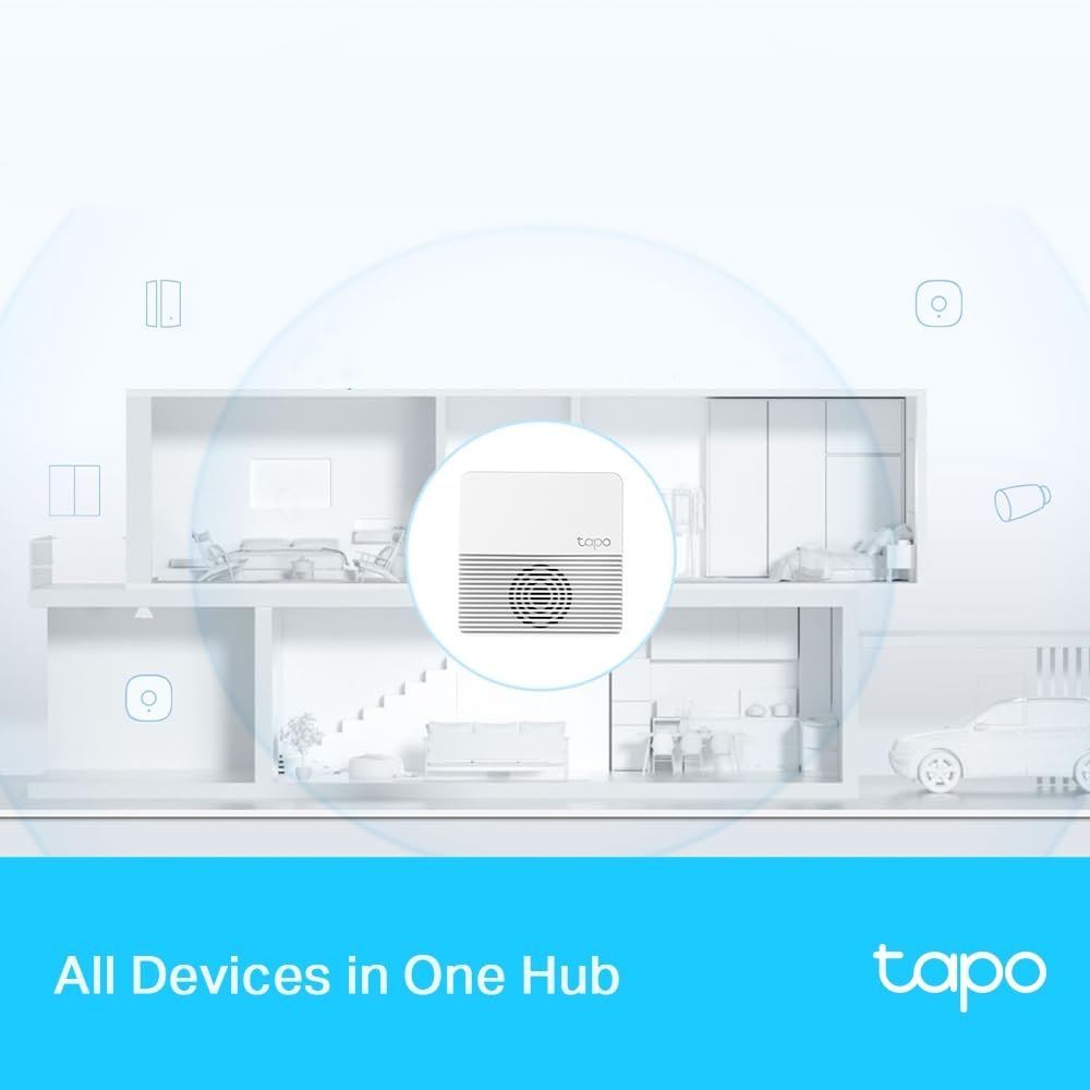 Tapo H200 Smart Hub with Built-in Chime, Requires 2.4Ghz Wi-Fi, Connect Up to 64 Smart + 4 Camera Devices, Sub-1G Low-Power Wireless Protocol, 512Gb Local Storage - Image 8
