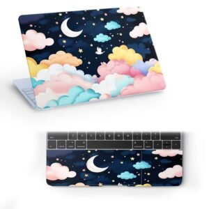 Floral D 142 Full Vinyl Laptop Skin/Sticker/Cover for 15 to 15.6 Inches Laptops Laminated-Removable-HD Quality Compatible for Hp-Dell-Sony-Lenovo-Asus etc.(15x10 Inches)