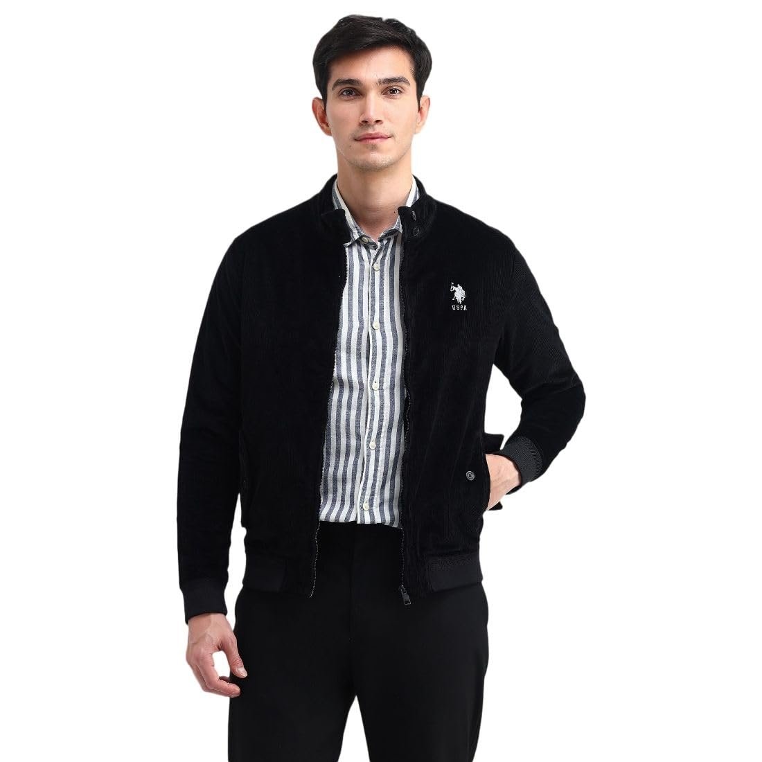 U.S. POLO ASSN. Mock neck regular fit jacket_USJCK558