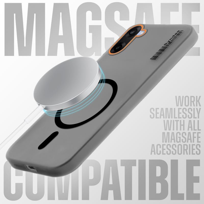Mr. Case Back Cover for OnePlus Nord CE 5 5G Sleek Frosted Translucent Back Only Compatible with Wireless Magnetic Accessories | Anti-Scratch Shockproof Phone Case - Black - Image 3