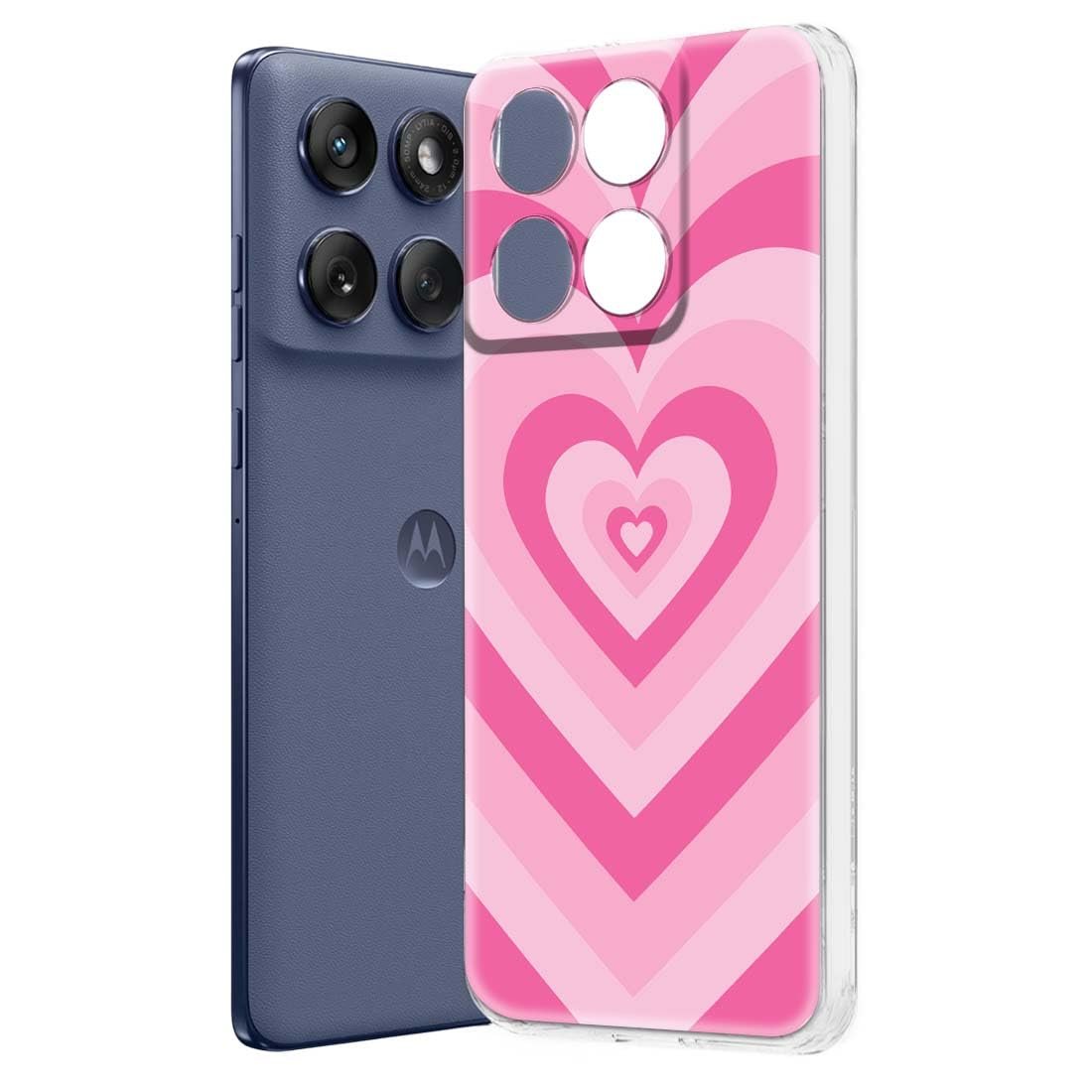 Fashionury Designer Soft Back Cover Case Compatible for Moto Edge 60 Fusion, Printed,Transparent,Flexible, Silicon for Motorola Edge 60 Fusion -D3167